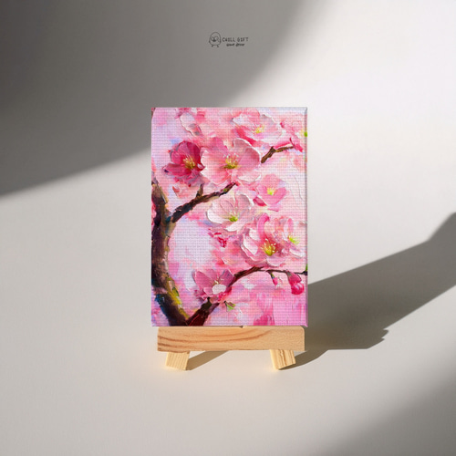 卓上の小さなアトリエ ~ 桜・イーゼル付き ~ お花 さくら/サクラ 春