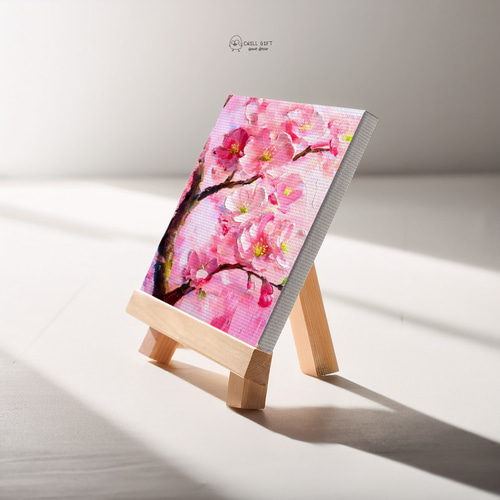 超美品！値下げ交渉あり。金箔で桜の花　アクリル画　絵画 桜の花 アクリル画 絵 - メルカリ