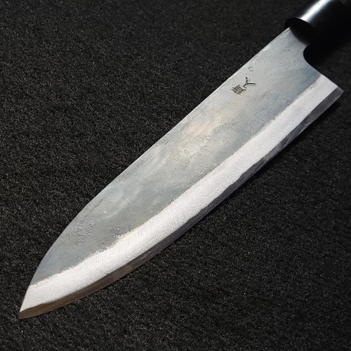 青紙1号 黒打 牛刀包丁 210㎜ #1228 焼柄 月光作 青紙1号 黒打 牛刀包丁 210㎜ #1228 焼柄 月光作 包丁・ナイフ