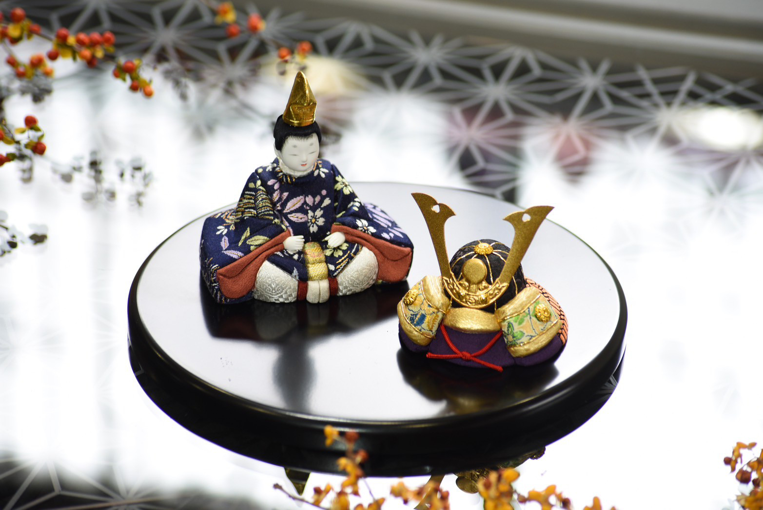 新作　五月人形【喜雲】兜付き