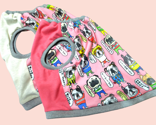 再販☆ずり落ちない♡ママ大好き♡マザコン柄タンク フレンチ