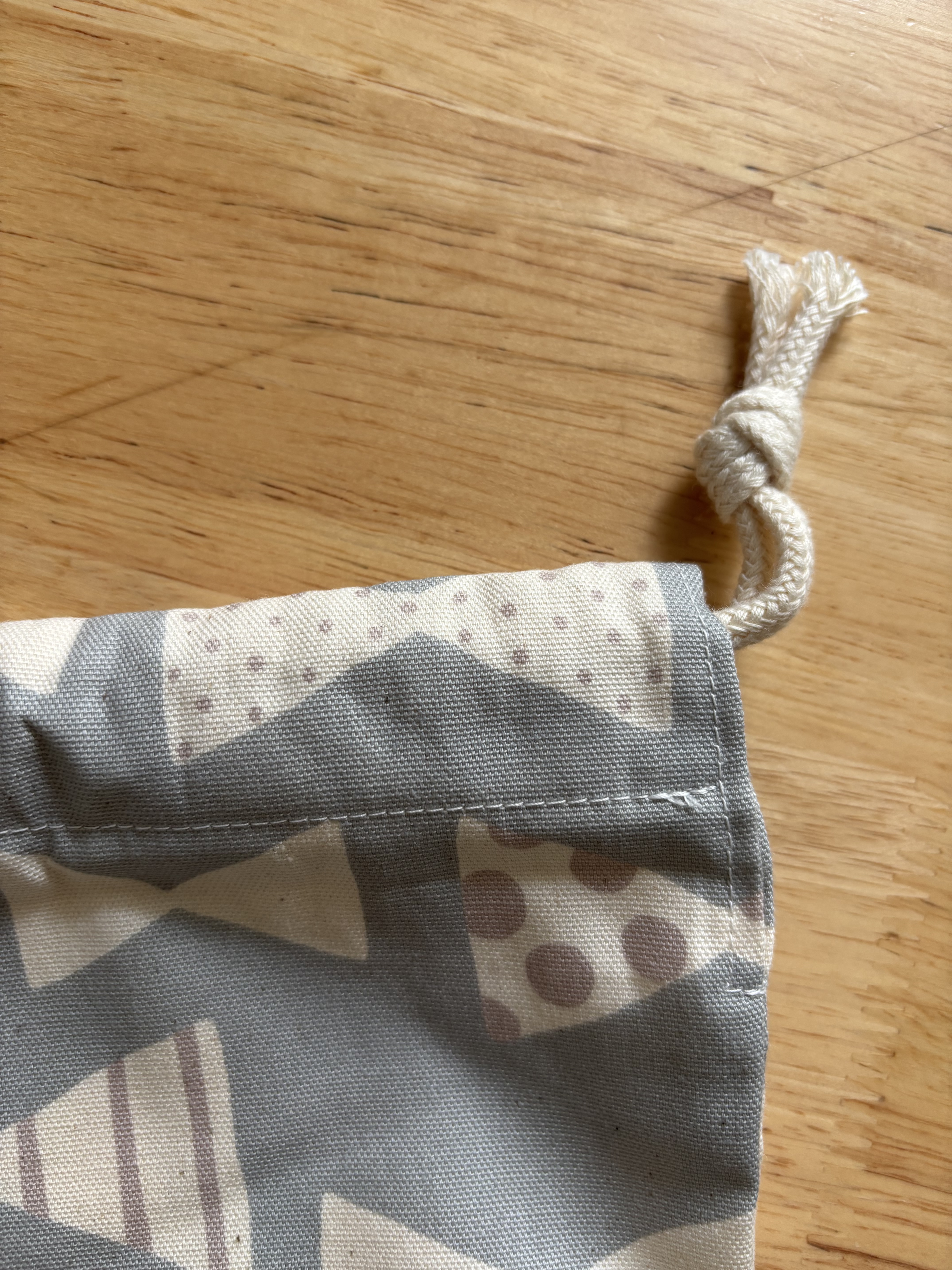 【入園入学３点セット】北欧風リボン柄コットンのレッスンバッグ・シューズバッグ・体操服袋 かわいい　レトロ