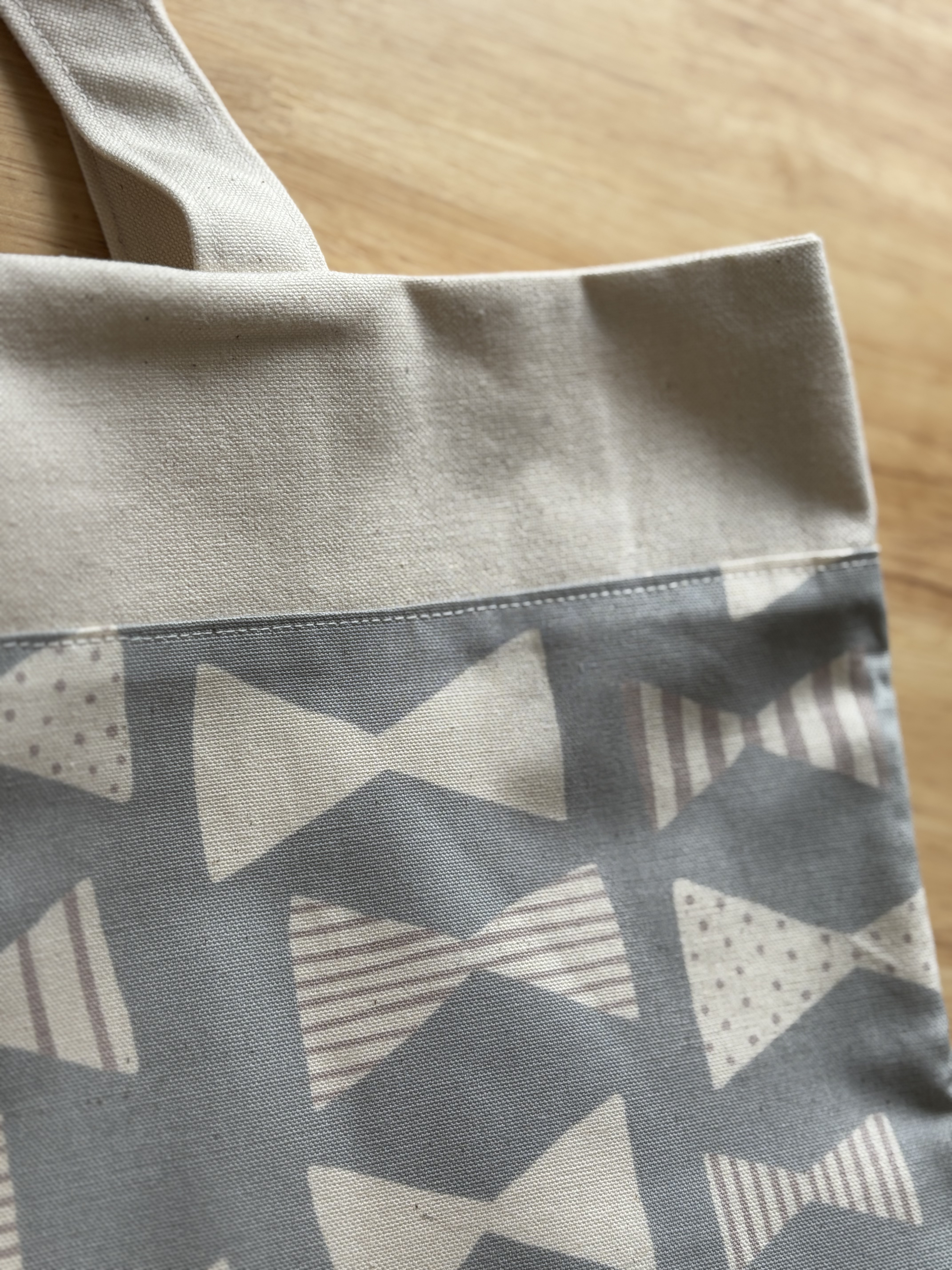 【入園入学３点セット】北欧風リボン柄コットンのレッスンバッグ・シューズバッグ・体操服袋 かわいい　レトロ