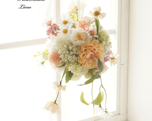 アーティシャルフラワーブーケ　ウェディング　韓国風　ぴょんぴょんブーケ 安い，新作登場 ウェディング ブーケ アーティフィシャルフラワー 韓国