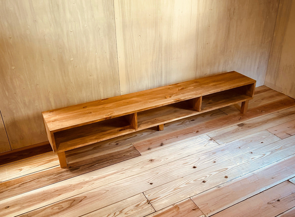 パイン材テレビボード 幅180cm｜シンプルなオープン仕様 テレビ台