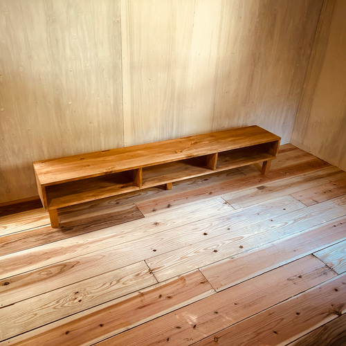 パイン材テレビボード 幅180cm｜シンプルなオープン仕様 テレビ台