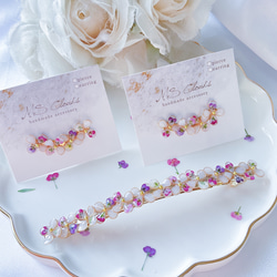 acca樹脂バレッタ フラワーモチーフベージュ ピンク 春色新作2025】Flower barrette（アリッサム）プレゼント 大きめ