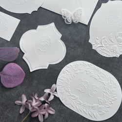 [NEW!] エンボステンプレート // カーリー（なぞるだけで文字が浮き上がる新ツール） 9枚目の画像