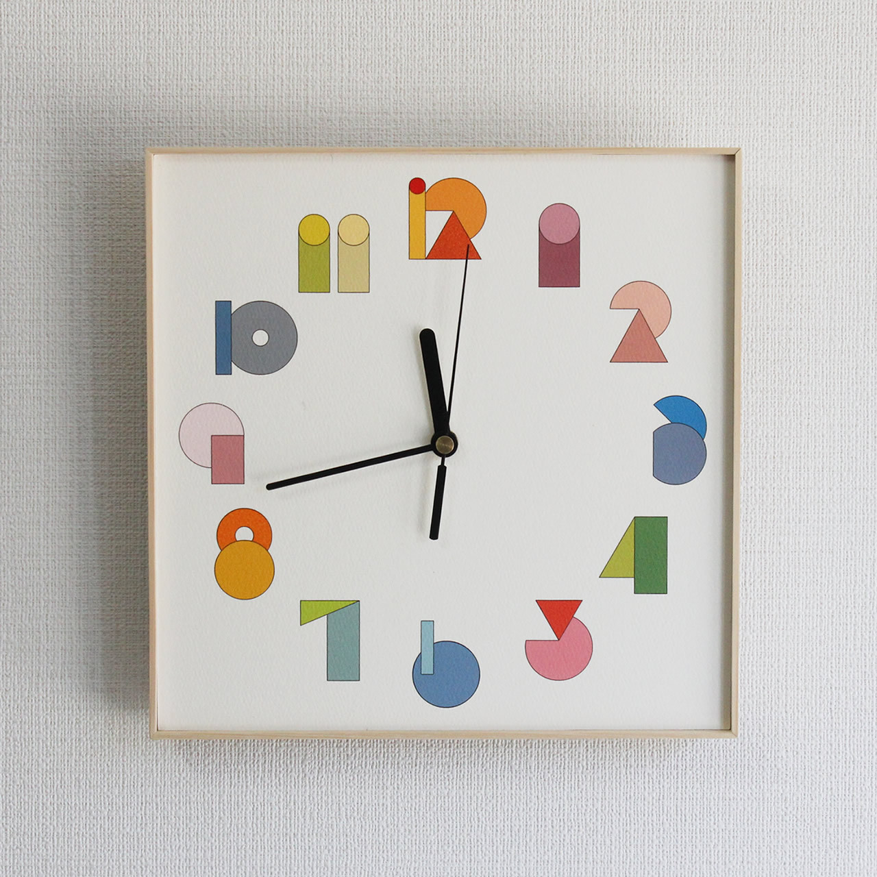 掛時計 SHAPES | デザイン |楽しい | シンプル | カラフル | おしゃれ | 手づくり