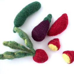 オーガニック羊毛フェルト お野菜セット 羊毛フェルト だんけひつじ