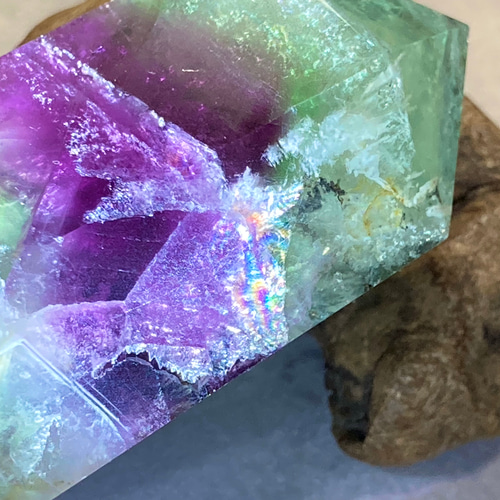 エンジェルフェザー✿*:・　万華鏡　フローライト　マルチカラー　蛍石　ポイント エンジェルフェザー 万華鏡 フローライト マルチカラー 蛍石 ポイント