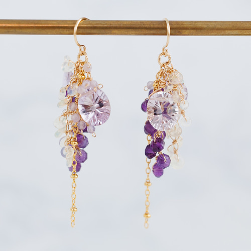 14kgf ラベンダーアメシスト アメシスト アメジスト オパール