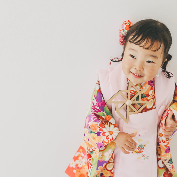 七五三　風車　かざぐるま　木製　七五三撮影　七五三参り　千歳飴　撮影小物 2枚目の画像