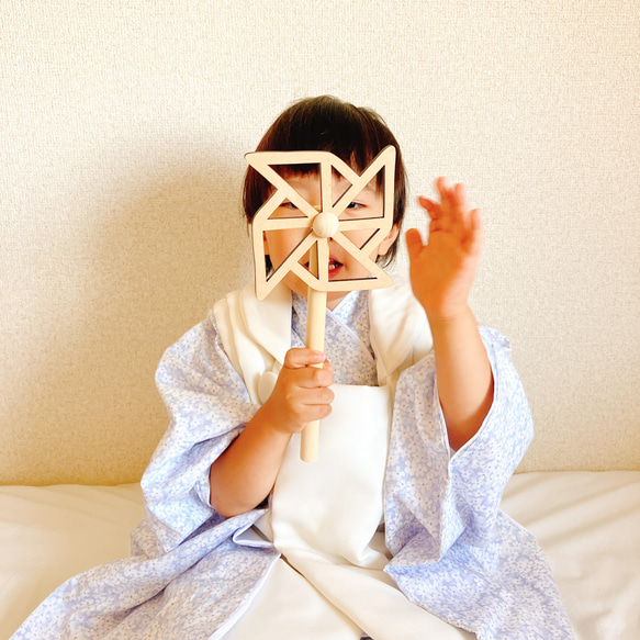 七五三　風車　かざぐるま　木製　七五三撮影　七五三参り　千歳飴　撮影小物 13枚目の画像