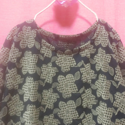 刺し子風 刺繍パッチワーク ワンピース 藍色 ワンピース 刺し子風 刺繍パッチワーク ワンピース 藍色 ワンピース