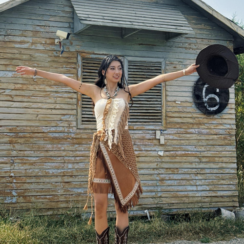 民族風 大人ボヘミアン フリンジ 不規則 スエード 刺繍 スカート