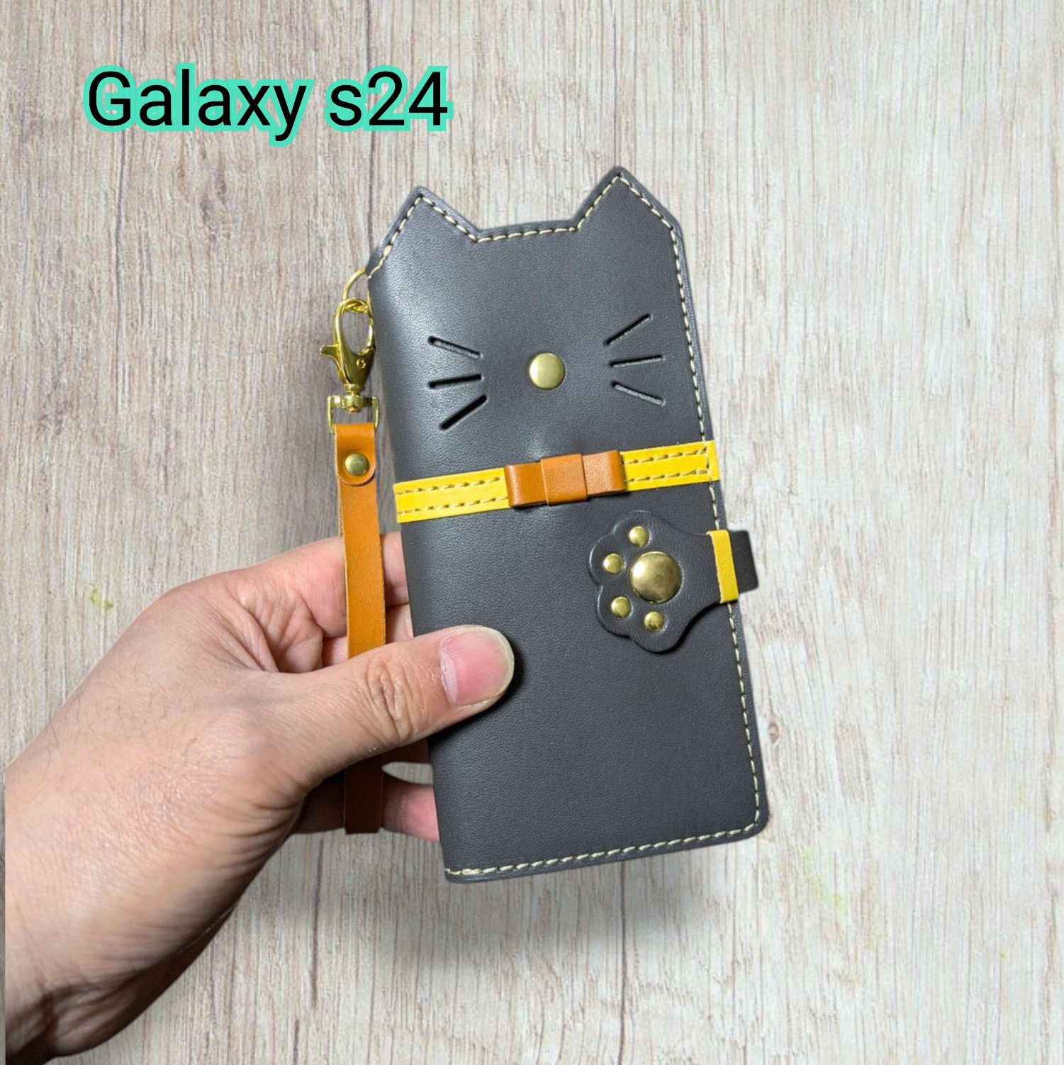 [翌日発送可] Galaxy s24(sc-51e)＊手帳型スマホケース＊leather sumyaho case