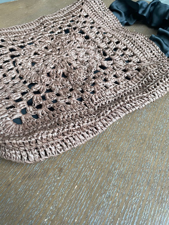 2025 新款絲帶手提包（花卉圖案，訂製） 第4張的照片