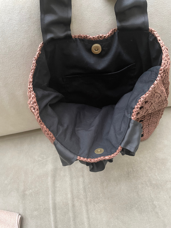 2025 新款絲帶手提包（花卉圖案，訂製） 第5張的照片