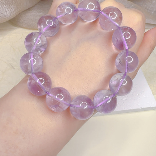 アメジスト ブレスレット ボリビアアメジスト 水晶 パワー*ストーン