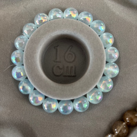0711179 天然石セレナイトオーラブレスレット 少量入荷