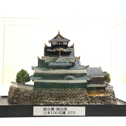 ジオラマ　ハンドメイド古城 044完成品□名古屋城・創建時天守 城コレ ケース付き サイズ
