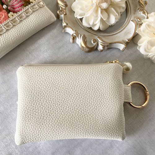 インド刺繍リボンポーチ インド刺繍リボン インド刺繍ポーチ コスメ