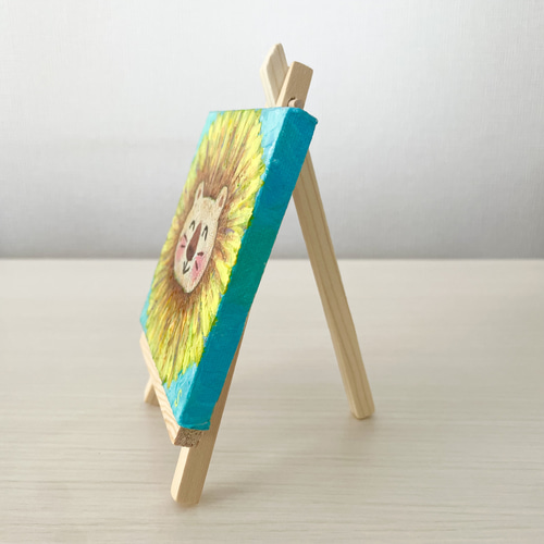 原画】【送料無料】【匿名配送】小さい絵 キャンバス ダンデライオン