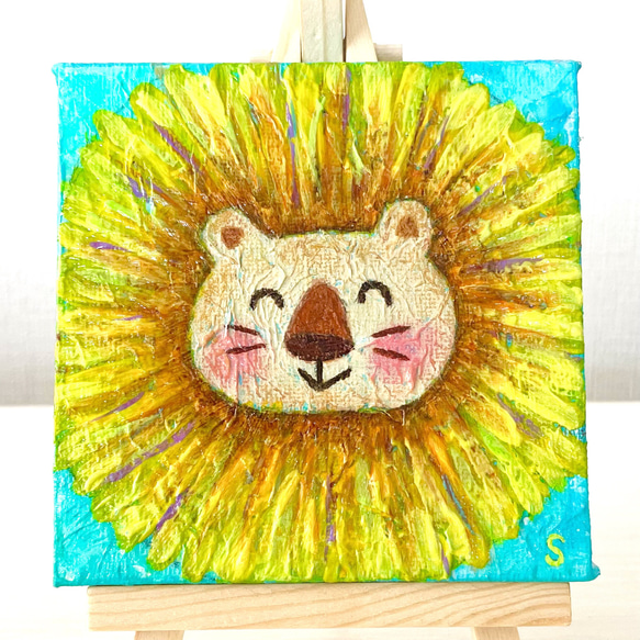 原画】【送料無料】【匿名配送】小さい絵 キャンバス ダンデライオン