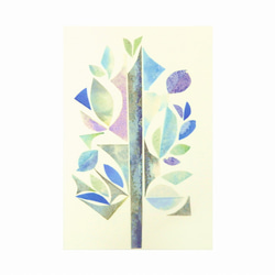 【１点もの】小さなアート『梢は蒼く』 3枚目の画像