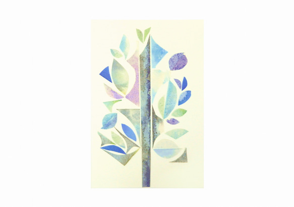 【１点もの】小さなアート『梢は蒼く』 3枚目の画像