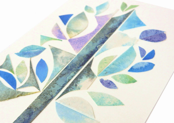 【１点もの】小さなアート『梢は蒼く』 6枚目の画像