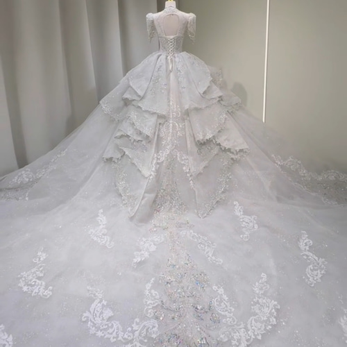 エレガント ロング 結婚式 シアー 花柄 ウエディングドレス 韓国 楽天市場】韓国ファションウェディングドレス ロングドレス