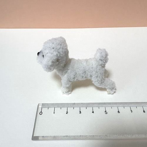モールドール トイプードルホワイト プードルホワイト モールアート