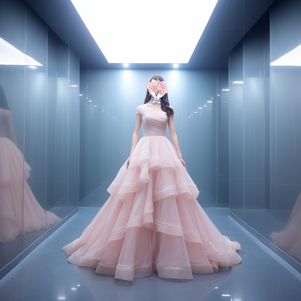 ふわふわピンクカラードレス  オフショルダー　ショートトレーン　フリルパーティー　結婚式　前撮り　二次会　結婚式 披露宴