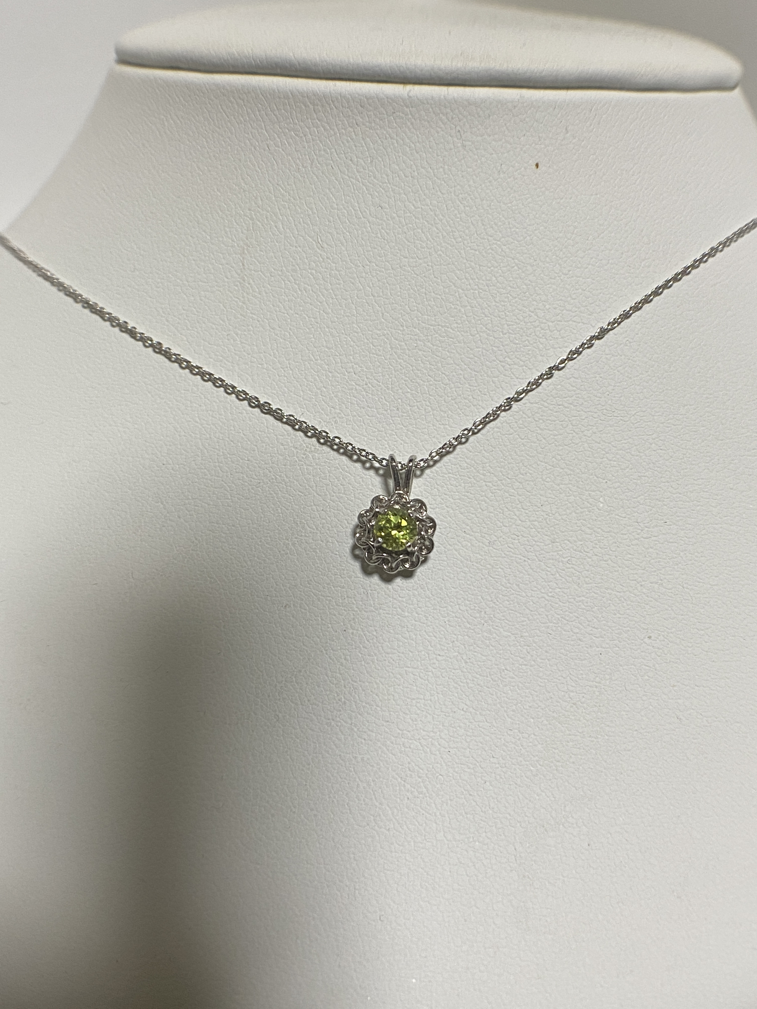 アンドラダイトガーネット シルバーペンダント 0.262ｃｔ Andradite Garnet