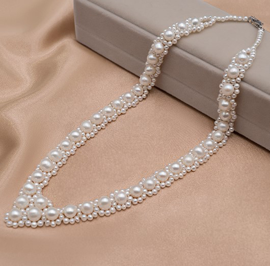 淡水パールのネックレス　真珠　淡水真珠 淡水パール  6月誕生石 ブライダル ウェディング 結婚式