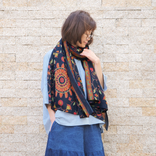 45RPMの花柄 ストール 値下げ 楽天市場】日本製 【 UVカット 】 ガーゼストール アンティーク 花柄