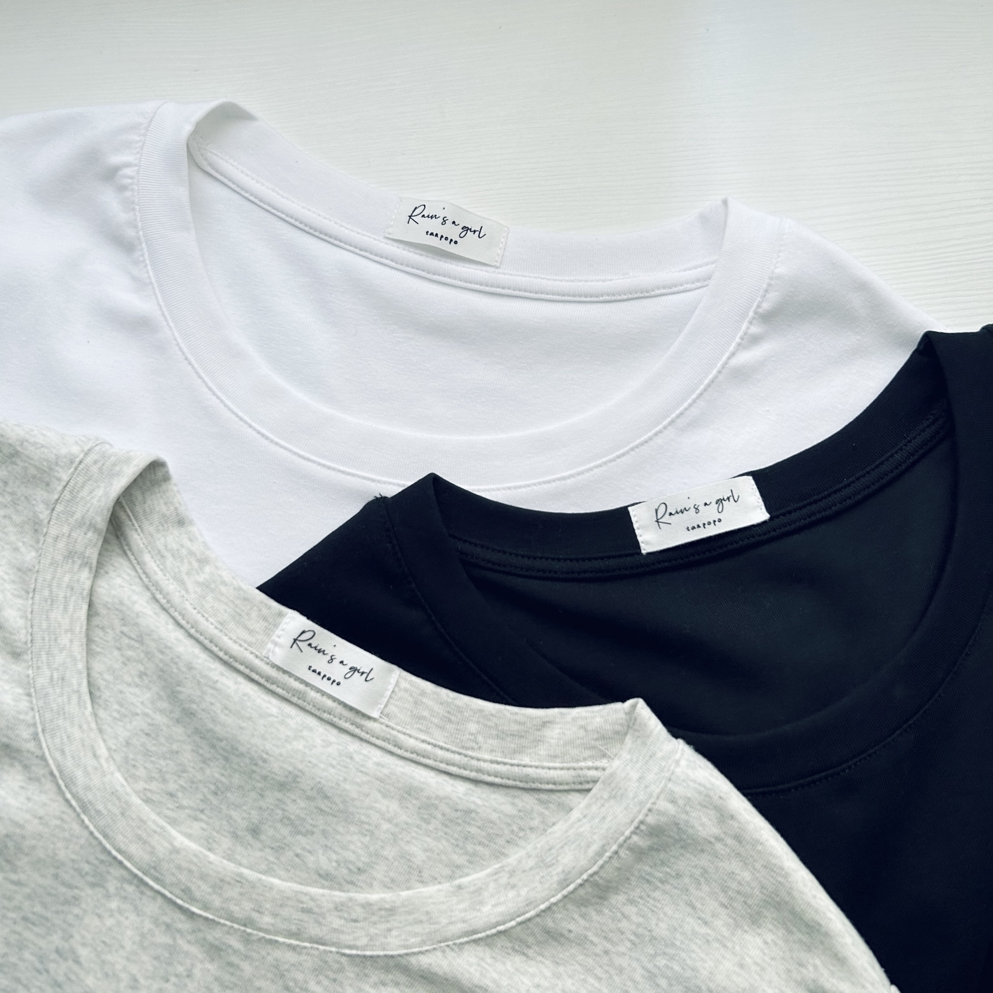 【揃いたくなる３枚セッ★ベーシック★カットソー】コットン│クルーネック│カジュアル│重ね着│インナー│T-193SMZ