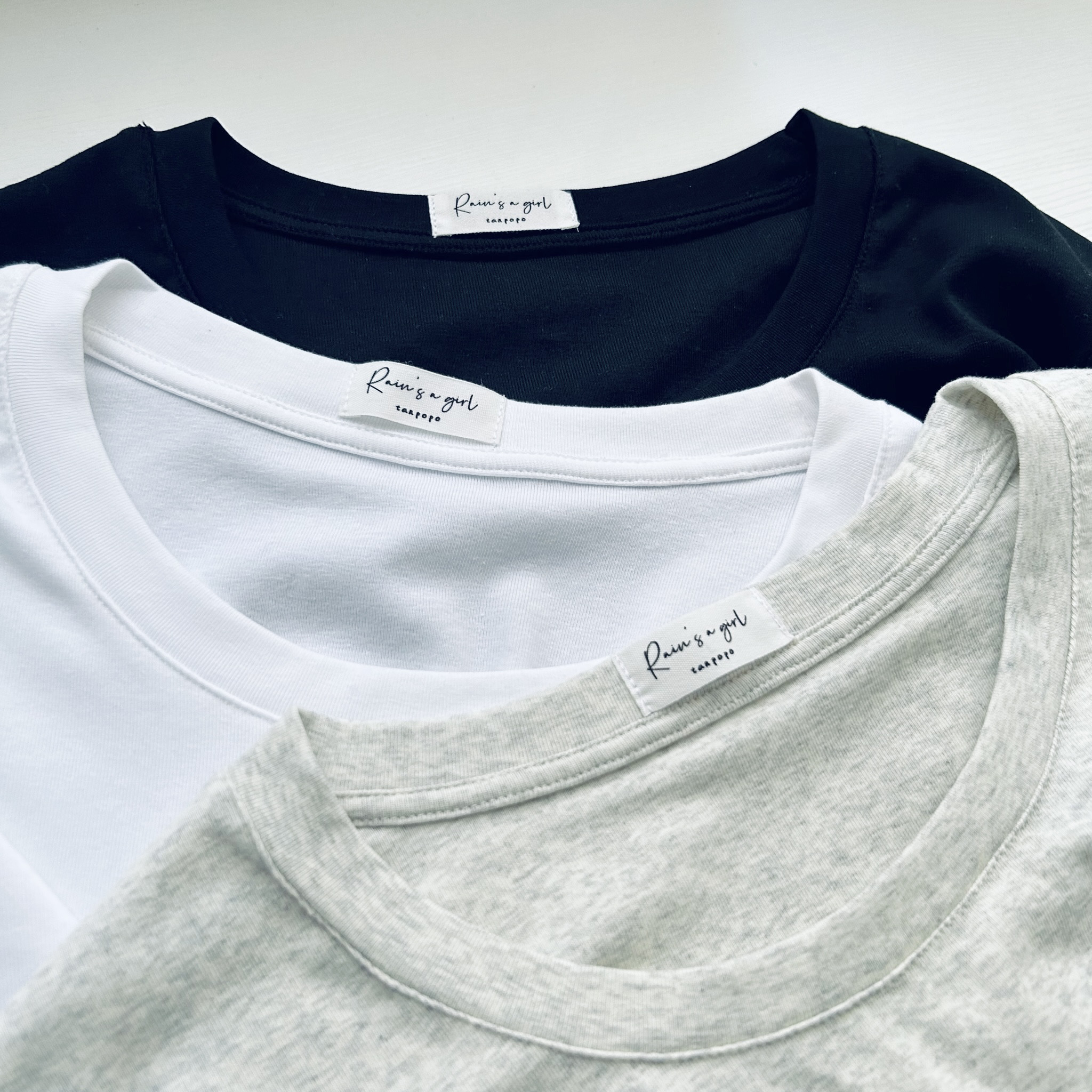 【揃いたくなる３枚セッ★ベーシック★カットソー】コットン│クルーネック│カジュアル│重ね着│インナー│T-193SMZ