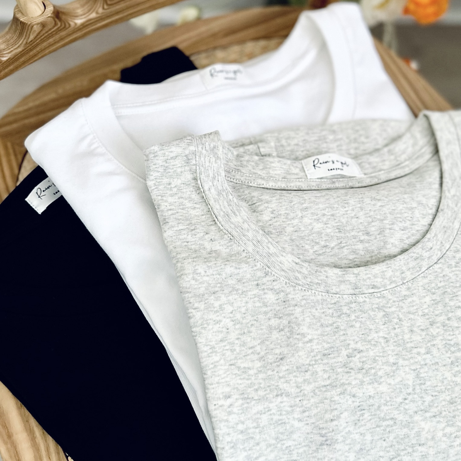 【揃いたくなる３枚セッ★ベーシック★カットソー】コットン│クルーネック│カジュアル│重ね着│インナー│T-193SMZ