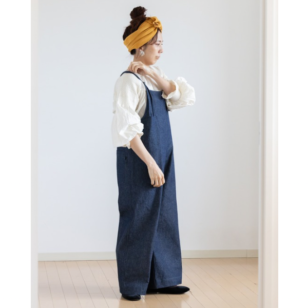 児島デニム 大人の着映え♪リラックスサロペット 再販＊受注製作＊