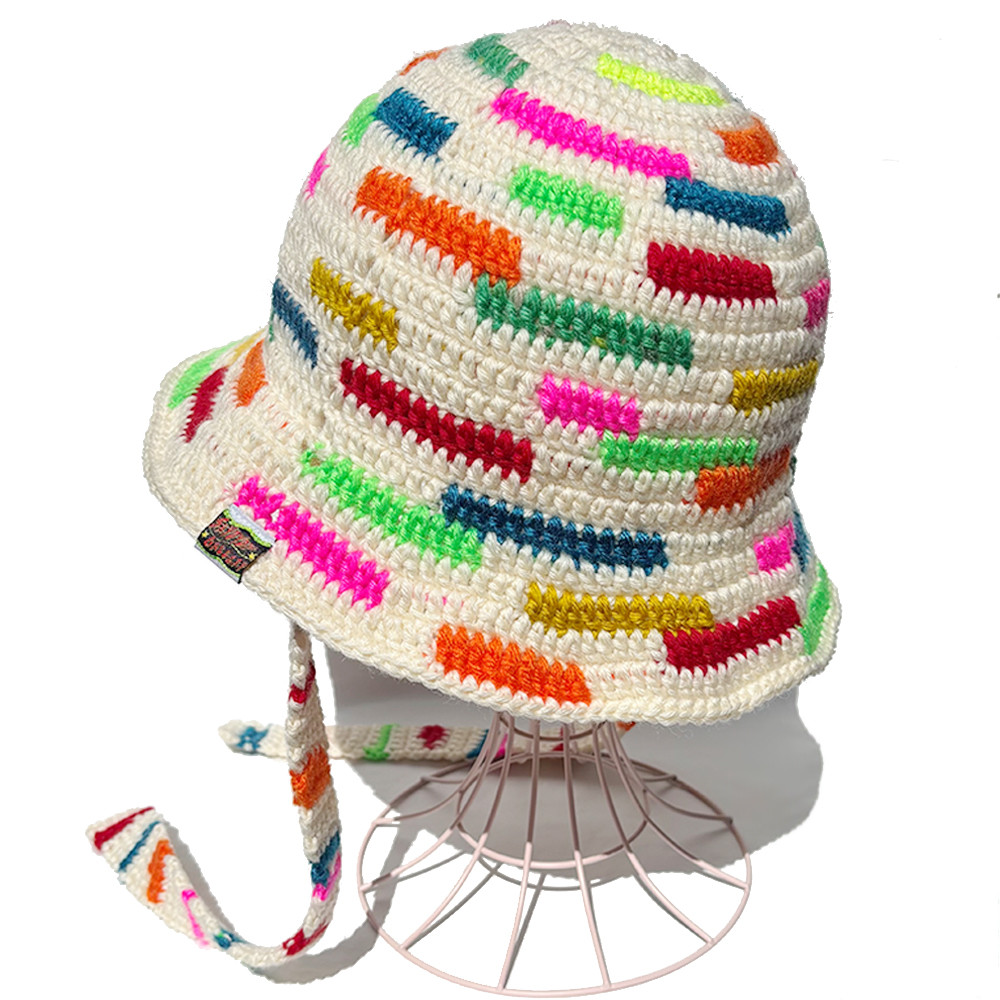 【クロシェハット】MIX COLOR カラフル クロシェハット