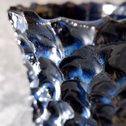 3.5号深海碧鉢953　塊根植物　多肉植物　盆栽　植木鉢　作家鉢　鉢皿　沖縄 2枚目の画像