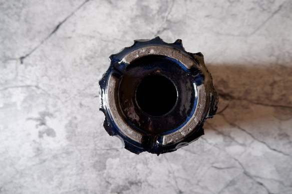 3.5号深海碧鉢953　塊根植物　多肉植物　盆栽　植木鉢　作家鉢　鉢皿　沖縄 7枚目の画像