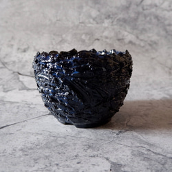 4号深海碧荒裂紋炎鉢960　塊根植物　多肉植物　盆栽　植木鉢　作家鉢　沖縄 3枚目の画像