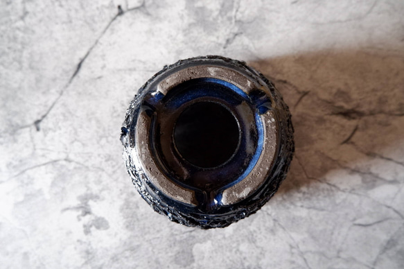 4号深海碧荒裂紋炎鉢960　塊根植物　多肉植物　盆栽　植木鉢　作家鉢　沖縄 7枚目の画像