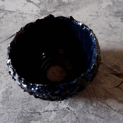 4号深海碧荒裂紋炎鉢960　塊根植物　多肉植物　盆栽　植木鉢　作家鉢　沖縄 4枚目の画像