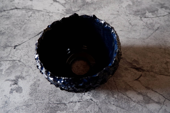 4号深海碧荒裂紋炎鉢960　塊根植物　多肉植物　盆栽　植木鉢　作家鉢　沖縄 4枚目の画像