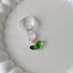 ３点以上送料無料【SALE】ガラスビーズ：チューリップの素：赤色以外のミックスカラー：約１０ミリ：２０セット 5枚目の画像